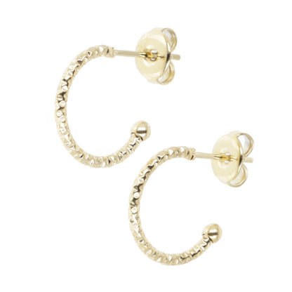 Sparkle Hoop Earrings (Gold Plated)