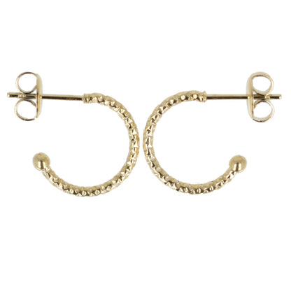 Sparkle Hoop Earrings (Gold Plated)