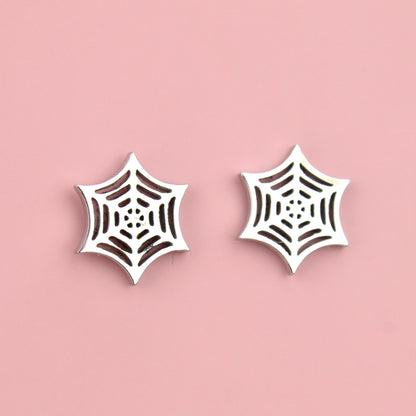 Spider Web Stud Earrings