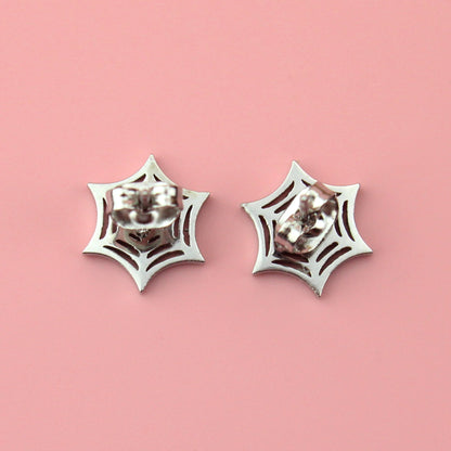 Spider Web Stud Earrings