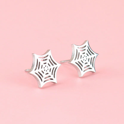 Spider Web Stud Earrings