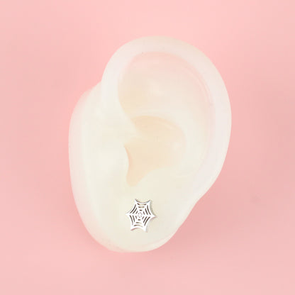 Spider Web Stud Earrings