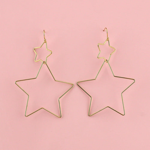 Star Crossed Earrings (Gold)