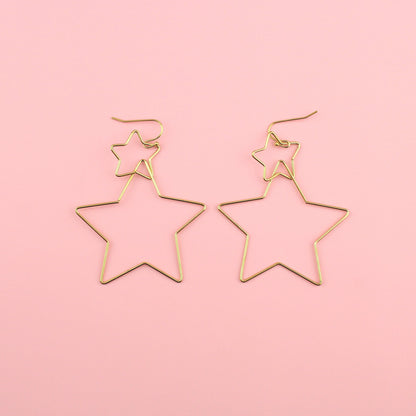 Star Crossed Earrings (Gold)