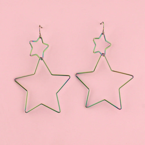 Star Crossed Earrings (Rainbow)