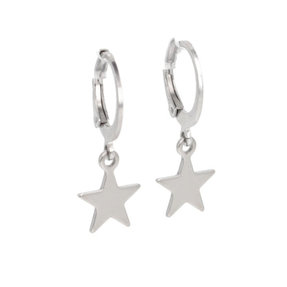 Star Hoop Earrings
