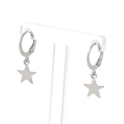 Star Hoop Earrings