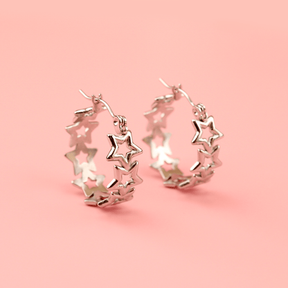 Stardust Hoop Earrings