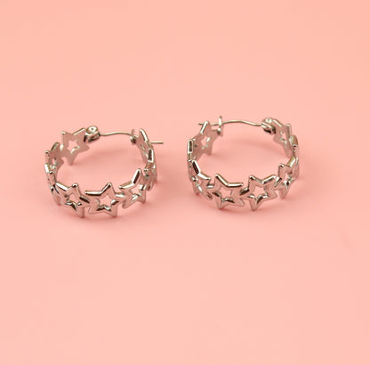 Stardust Hoop Earrings