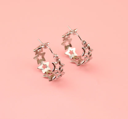 Stardust Hoop Earrings
