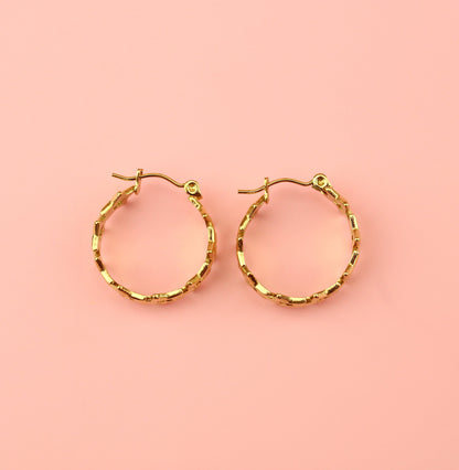 Stardust Hoop Earrings (Gold Plated)