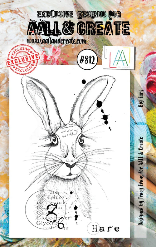 AALL and Create Stamp Set - 812 - Big Ears. Size: 7.3x10.25 cm | 2.9"x4". Available at Embellish Away located in Bowmanville Ontario Canada.