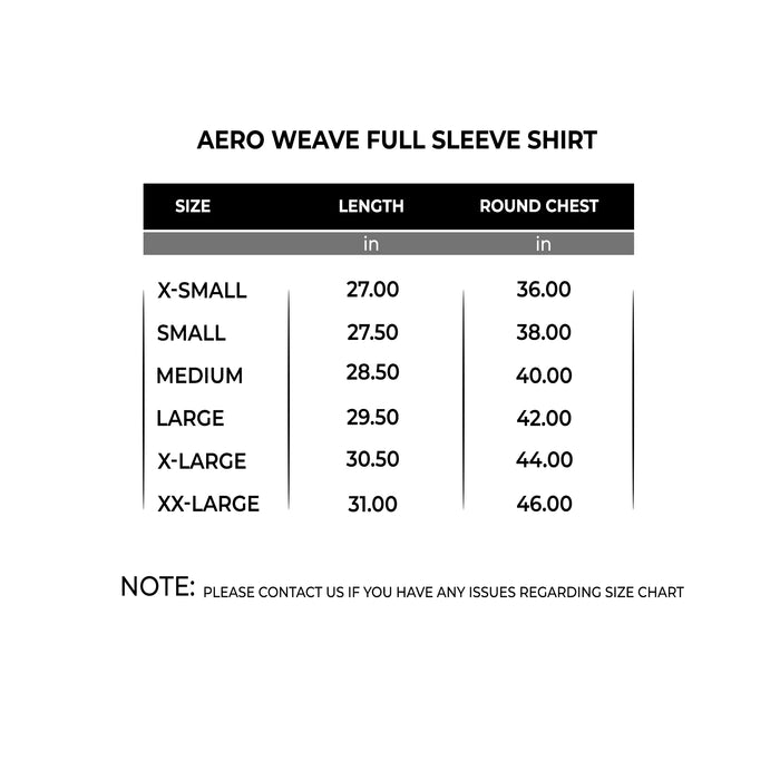 Aero Weave Full Sleeve Shirt - IRONGEAR Fitness