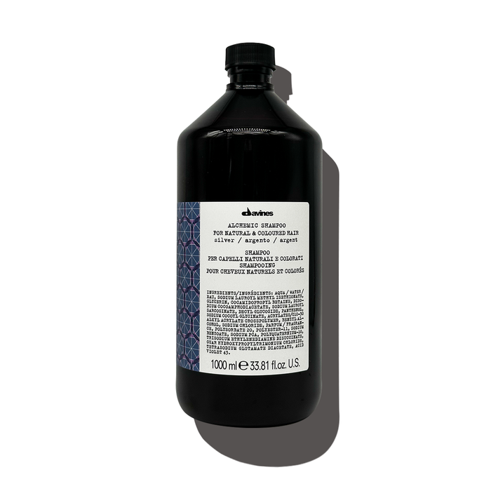 Alchemic Shampoo Silver liter size - Davines hair care at Solvi Salon, Boise, Idaho