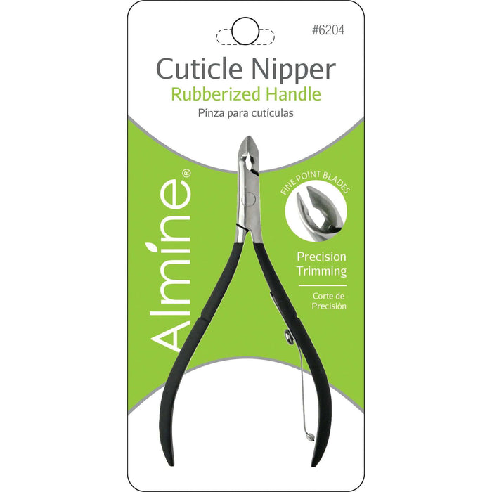 Almine Stainless Steel Nipper With Rubberized Black Handle