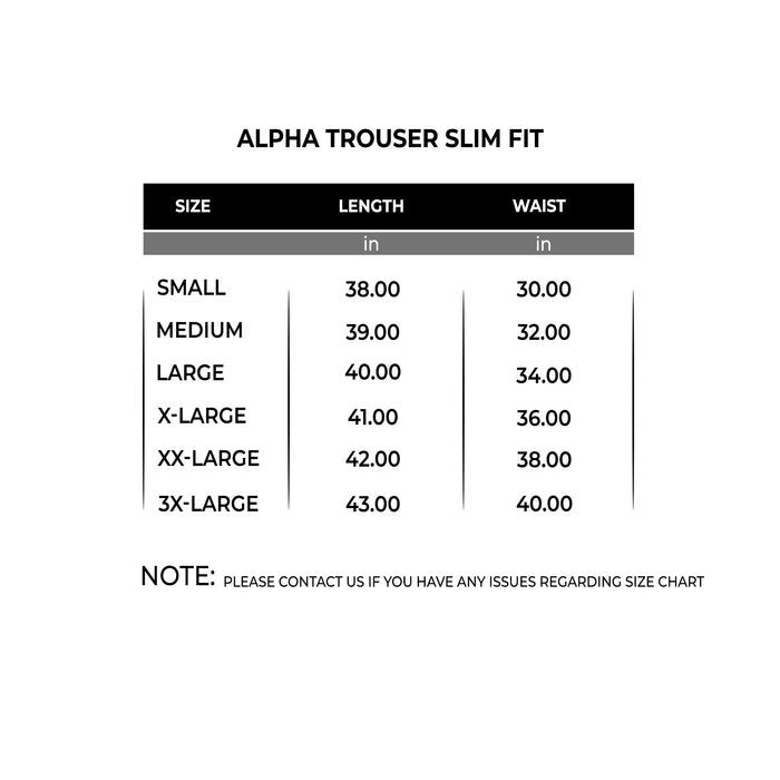 Alpha Trouser Slim Fit - IRONGEAR Fitness