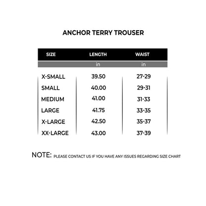 Anchor Terry Trouser - IRONGEAR Fitness