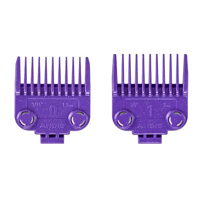 Andis 561002 OG Master Dual Magnet Clipper Guard Set, 2-Pack - Purple - BUYBARBER.COM