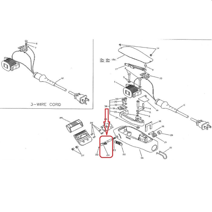 ANDIS PART REPLACEMENT ADJUSTING LEVER FITS MASTER CLIPPER # 01626 - Palms Fashion Inc.