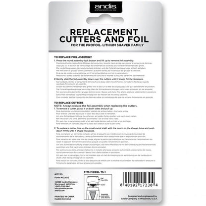 Andis Replacement Cutters & Foil - Copper # 17230 - Palms Fashion Inc.