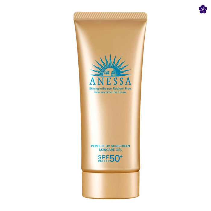 Anessa - Perfect UV Sunscreen Skincare Gel SPF50+ PA++++ | Murasaki Cosmetics. Japanese hybrid sunscreen. J-Beauty Europe. Japanese skincare