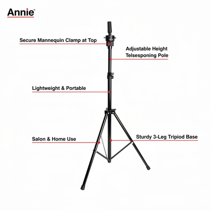 Annie Basic Mannequin Tripod, 1 Count, Black