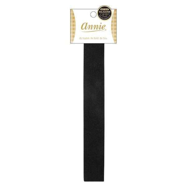 Annie Non-Slip Headband Black Silicone Lining 3cm, 1 Count, Black