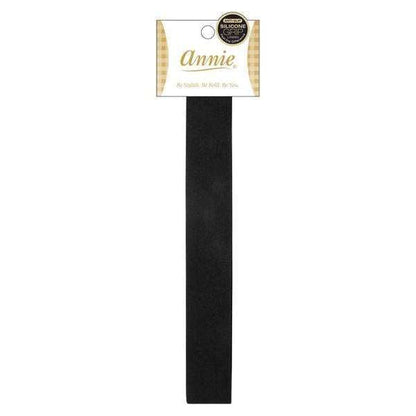 Annie Non-Slip Headband Black Silicone Lining 3cm, 1 Count, Black