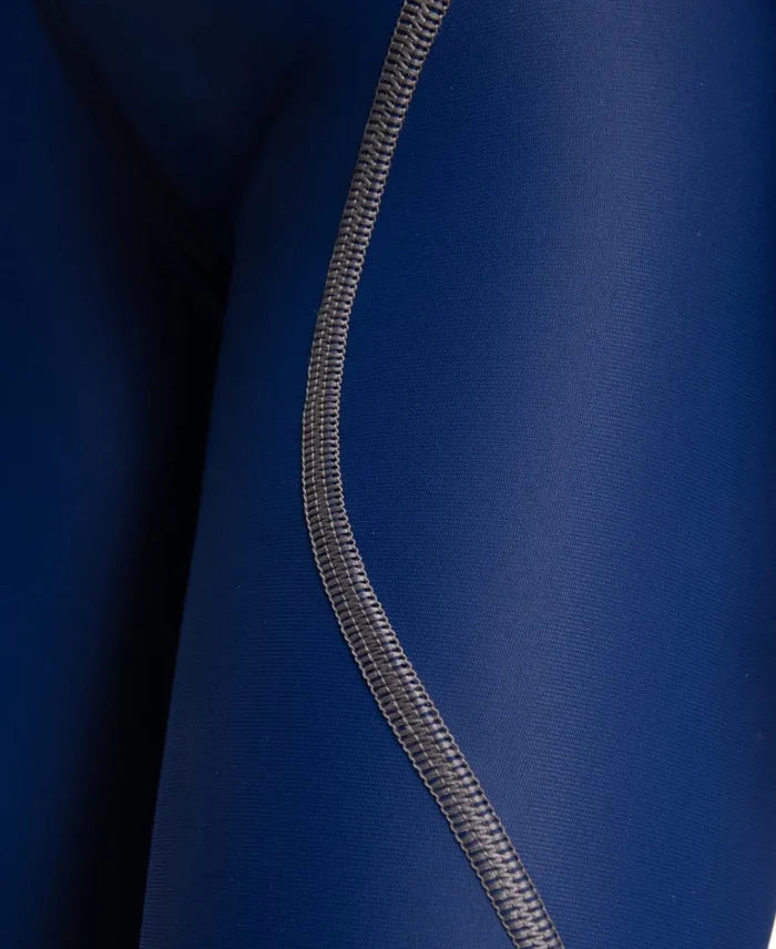 Arena Boys Powerskin ST Next Jammer in navy, close-up of the high-performance swim jammers for young swimmers.