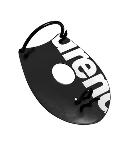 Black Arena Elite Hand Paddle 2 for swimming training, featuring ergonomic design and durable construction.