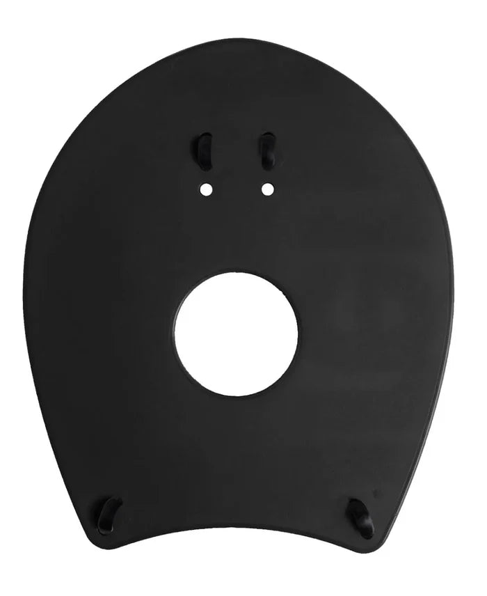 Black Arena Elite Hand Paddle 2 for swimming training, featuring ergonomic design and adjustable straps for a secure fit.
