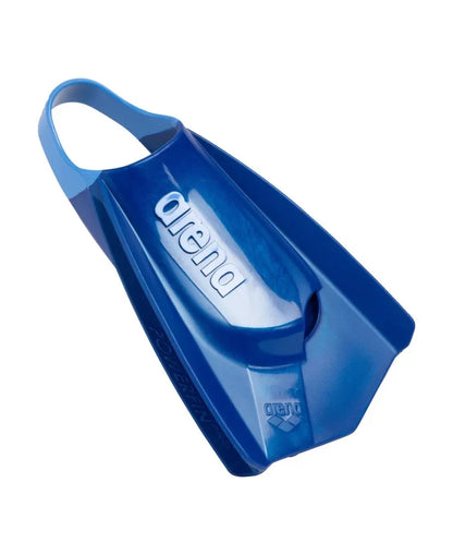 Blue Arena Powerfin Pro II training fins for swimming, featuring a lightweight design and adjustable strap for optimal fit.