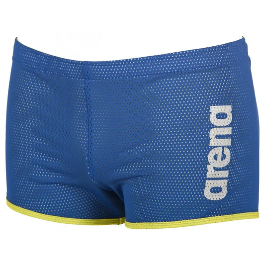 Blue Arena Square Cut Drag Suit drag shorts, designed for competitive swimming, with a sleek, streamlined fit and durable fabric.