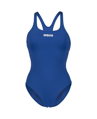 Blue Arena Women's Team Swim Pro Solid Swimsuit, fitted swimwear designed for competitive swimming and training.