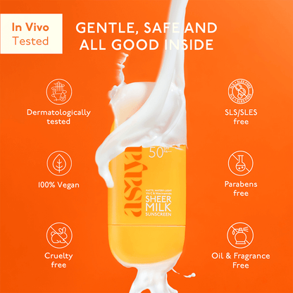 Asaya Sheerscreen Milk 50ml - Beauty Tribe