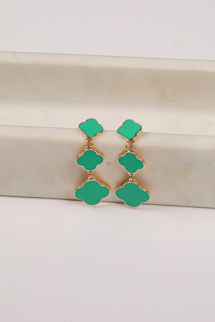Ashley Quatrefoil Drop Earrings