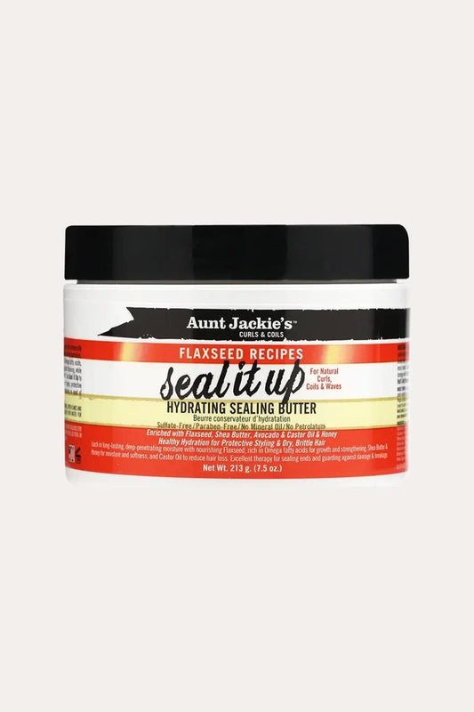 AUNT JACKIES SEAL IT UP HYDRATING SEALING BUTTER 7.5oz - BSW BEAUTY CANADA