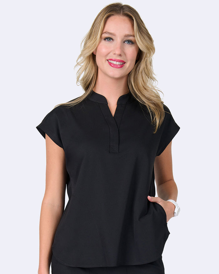Ava Therese Piper Tuck In Oversized Scrub Top