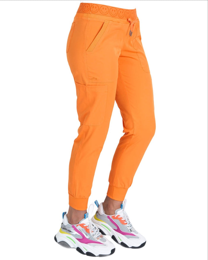 Ava Therese Smiley Jogger Scrub Pants