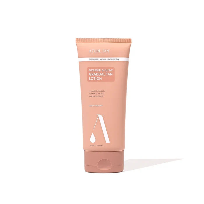 Azure Tan Nourish and Glow Gradual Tan Lotion - Light/Medium