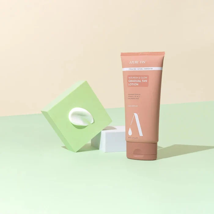 Azure Tan Nourish and Glow Gradual Tan Lotion - Light/Medium