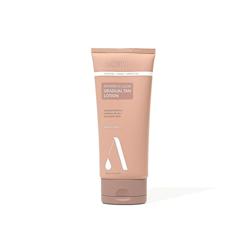 Azure Tan Nourish and Glow Gradual Tan Lotion - Medium/Dark