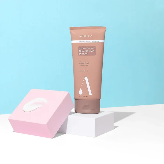 Azure Tan Nourish and Glow Gradual Tan Lotion - Medium/Dark