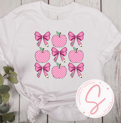 Back to School Apples Tshirt