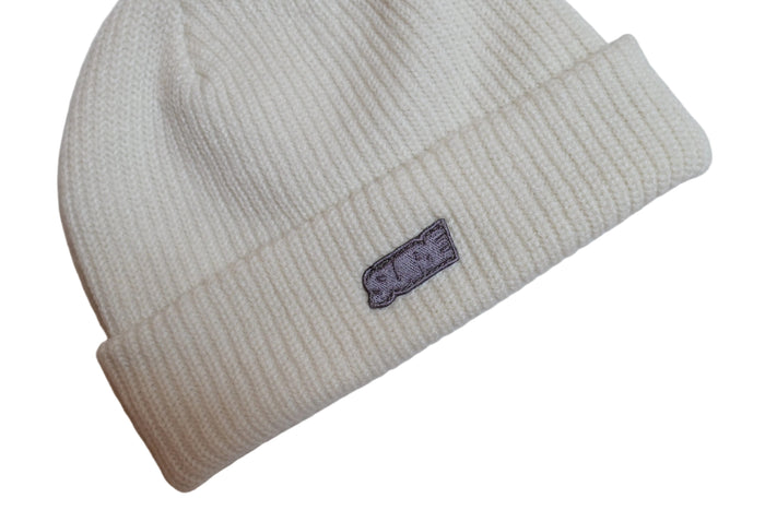 Banner Cable Beanie - Ecru