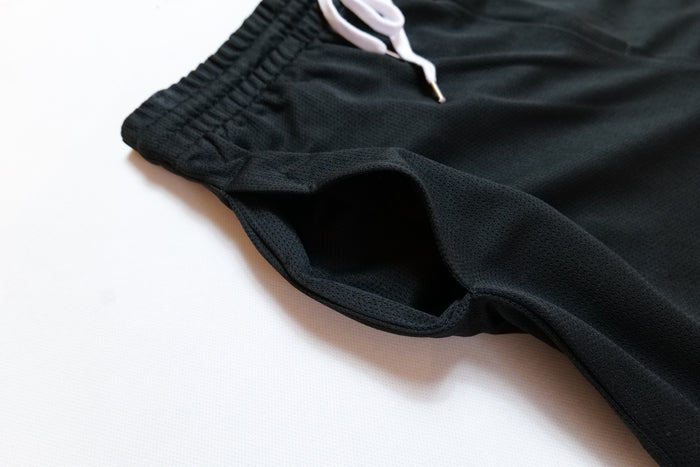 Banner Mesh Court Short - Black