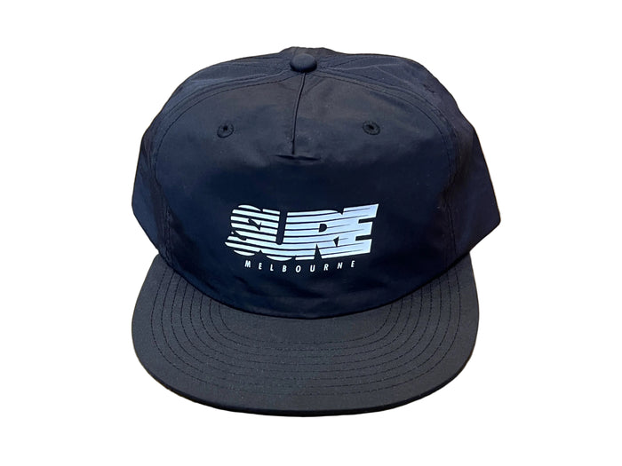 Banner Racing Nylon Snapback Cap - Black