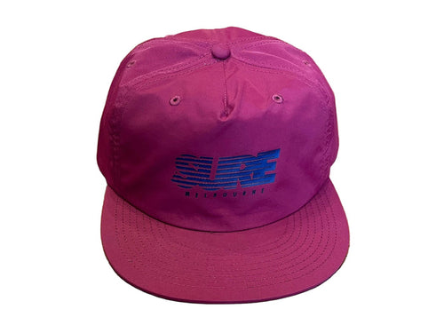 Banner Racing Nylon Snapback Cap - Grape