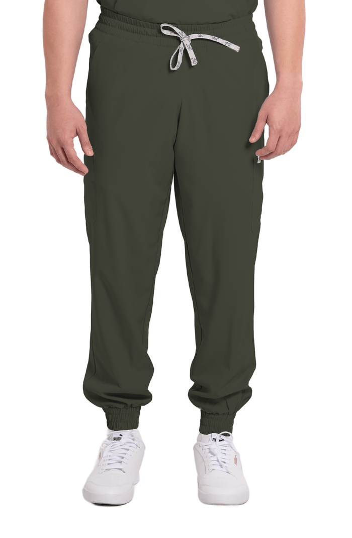 Basicflex® Custom Fit Garterized Jogger Men Scrub Pants