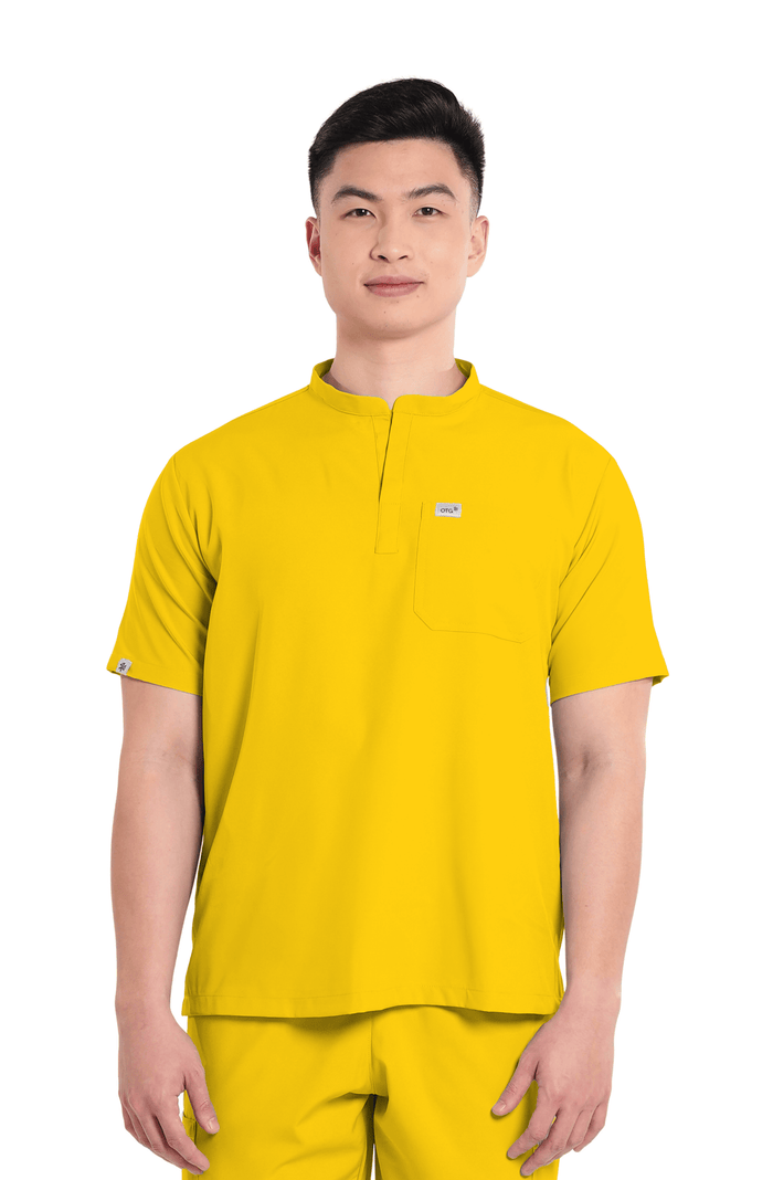 Basicflex® Custom Fit Mandarin Men Scrub Top